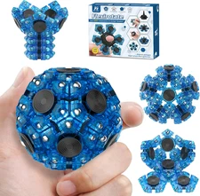 Sphere Magnetic Fidget Toy Set, Splicing & Rotating Stress Relief Gadget