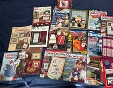 Christmas Cross Stitch Magazines and Patterns Set of 18 All Different 1990s