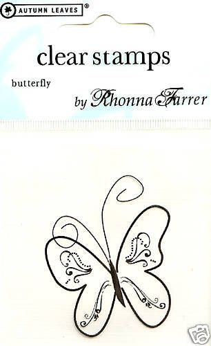 BUTTERFLY Clear Unmounted Rubber Stamp NEW - Picture 1 of 1