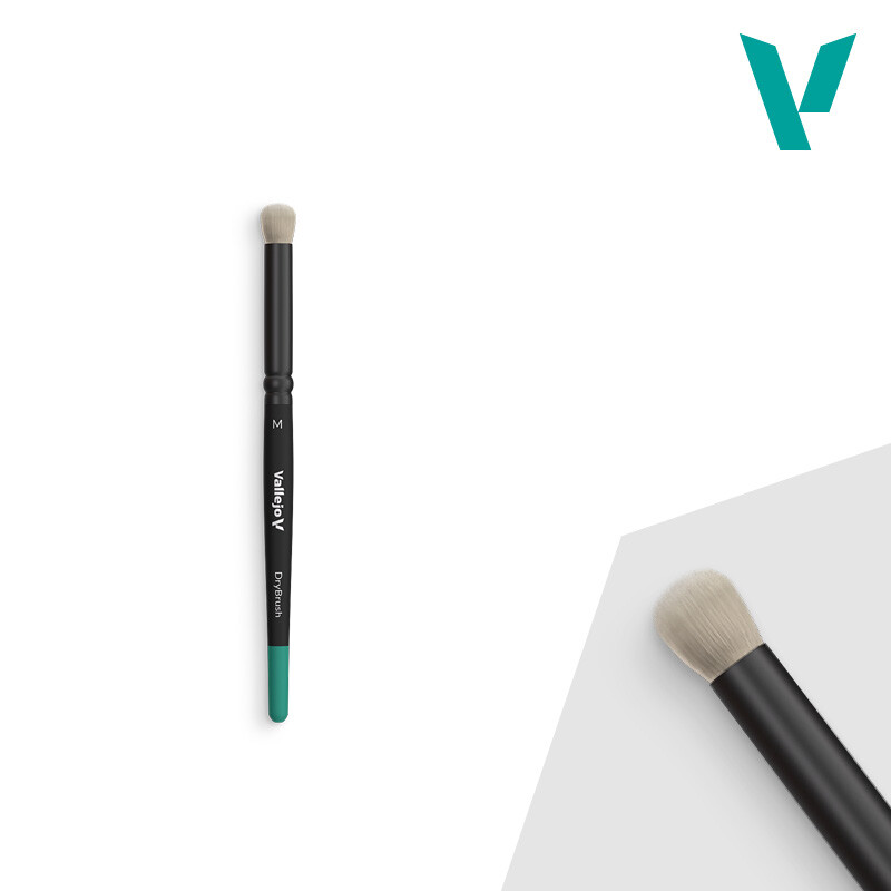 Vallejo Dry Brush - Natural Hair Dry Brush (Medium) - B07002