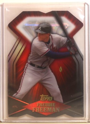 2011 TOPPS DIAMOND DIE CUT #DDC-59 FREDDIE FREEMAN ROOKIE WITH PROTECTOR COATING