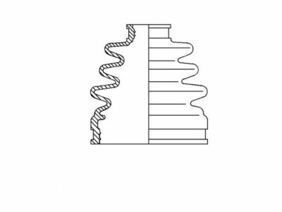 For 1995-1997 Kia Sephia CV Boot Kit Front Outer 72221QK 1996 1.6L 4 Cyl DOHC