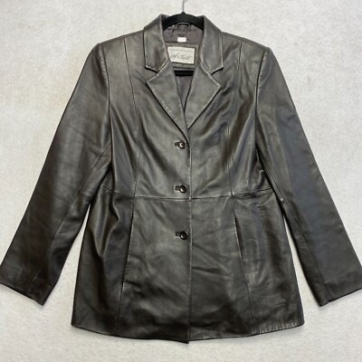 Vintage Lord Taylor Leather Jacket Women's M Black Soft