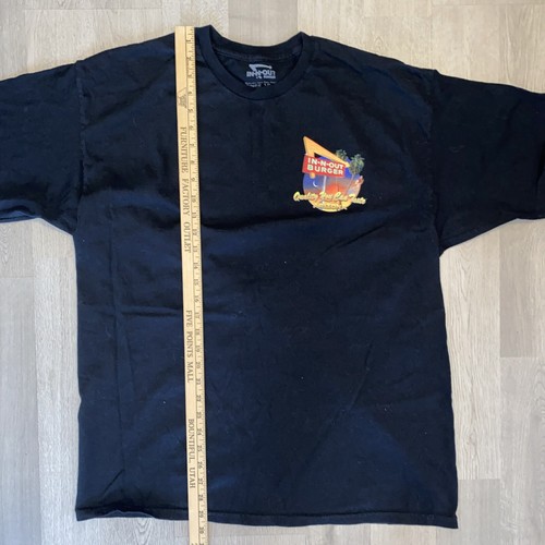 In-N-Out Hamburgers Arizona T-Shirt XL Black Quality You Can Taste Burger Race - Picture 7 of 11