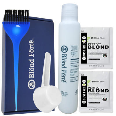 DIY Perfect Blond Hair Bleach Lightening Kit Combo - 40 Volume Developer & More