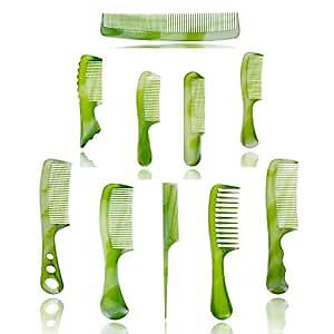 10 Pcs Hair Combs, Comb Set, Hair Combs for Women and Men, Coarse, Fine 