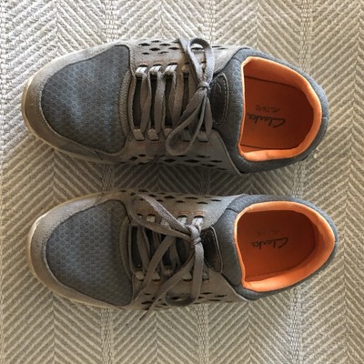 clarks sneakers orange