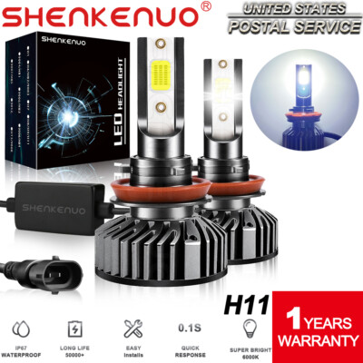 LED Headlight Kit H11 6000K White Fog Light Bulb for TOYOTA Camry 2007-2019