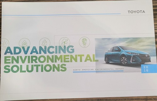 Lot 4 TOYOTA Full LINE SALES BROCHURES 2015 2016 2017 2018 Environmental Booklet - Picture 6 of 10