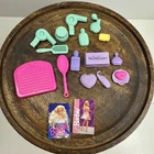 Vintage Lot Of Barbie Bathroom Vanity Accessories Hairdryer Brushes Soap