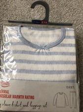 Next Mädchen Thermo Langarm T-Shirt und Leggings Set Größe 9-10 Jahre Neu!
