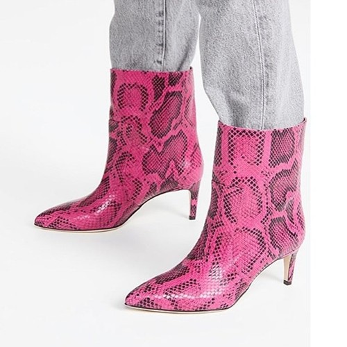 paris texas snake print ankle boot
