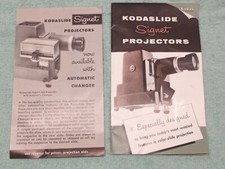 Vintage KODASLIDE SIGNET PROJECTORS BROCHURE PAMPHLET Literature Paper Ad KODAK