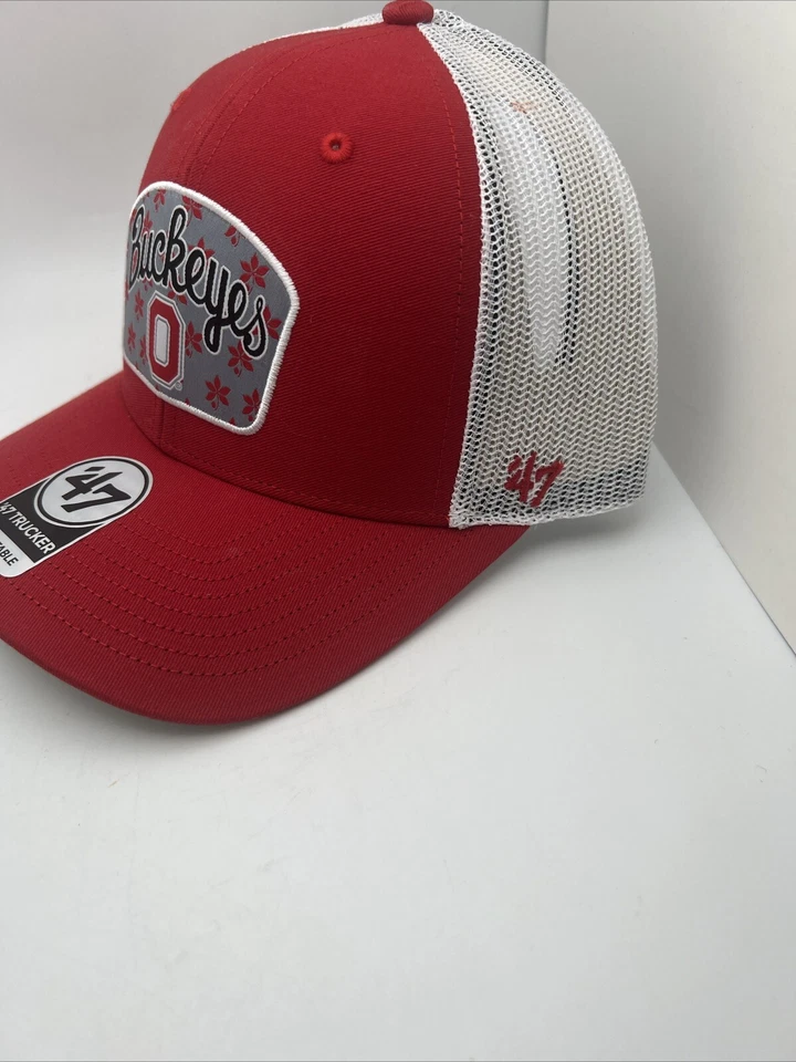 '47 Ohio State Buckeyes Team “Block O” Snapback Gorra Ajustable Roja/Negro Gorra G59 Foto 2 de 4