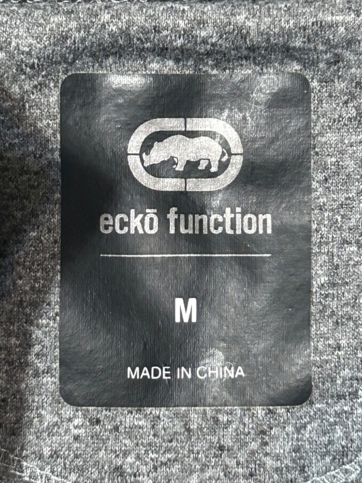 Jacket Ecko function Mens Large Gray Spellout Lar… - image 4