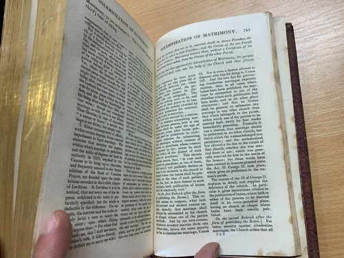 1824 The Book Of Common Prayer IN Two Bände 2.7kg Leder Bücher (EV3) - Picture 15 of 24