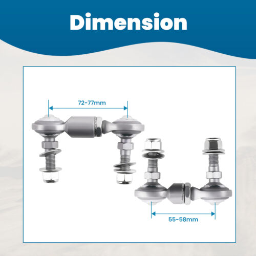 Kits de 4 eslabones de barra estabilizadora de suspensión para Honda Civic 2001-2005 EX/HX cupé 1,7 L - Imagen 4 de 12