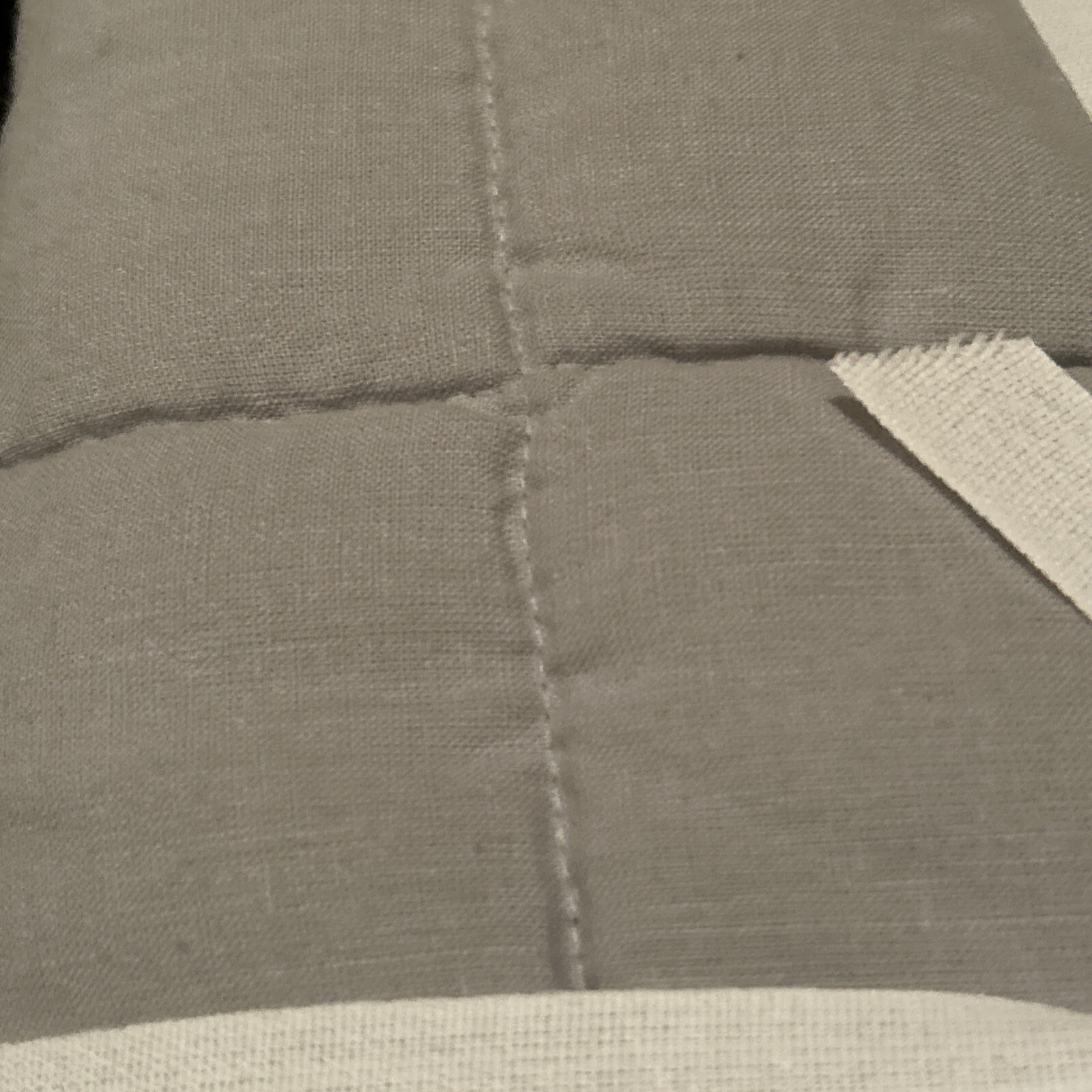 LOT OF 3- Quince European Linen Box Quilted KING Shams- Sand, Sage, Dusty Blue