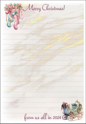 Frohe Weihnachten 2024 Brief Schreiben Briefpapier Papier (D)