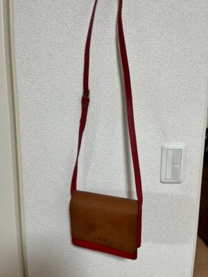 美品　O MY BAG AMSTERDAM ボルドー　 本革　ショルダーバッグ O My Bag Amsterdam Shoulder Crossboddy Bag Leather Brown USED Mint