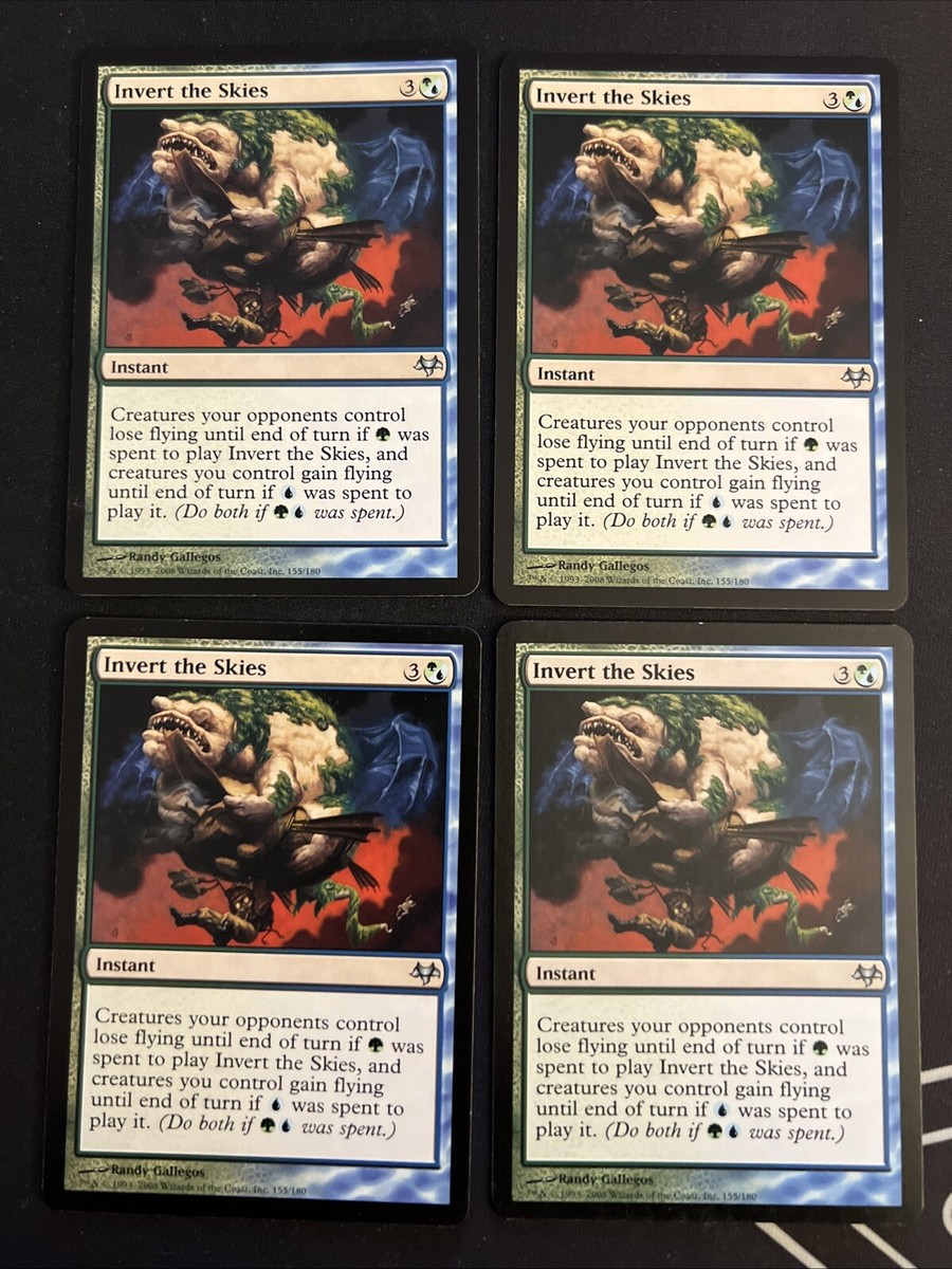 4x Invert the Skies (155) Eventide LP MTG Magic the Gathering x4