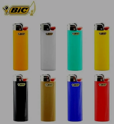 BIC Classic Full Size Pocket Lighter, Assorted Colors, Lot of 10