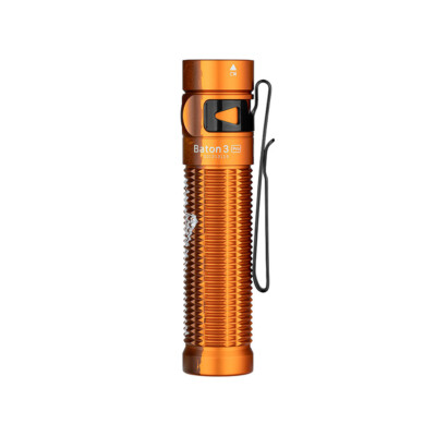 Olight Baton 3 Pro Orange Skeleton Rechargeable Flashlight, 1500 L