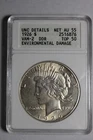 1926 Vam 2 Double Die Reverse Peace Silver Dollar ANACS UNC Details