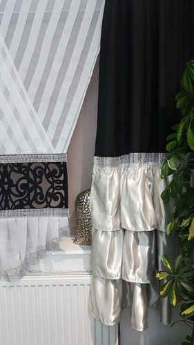 Amazing set voile curtain panel with curtains flounce design novelty - Picture 3 of 13