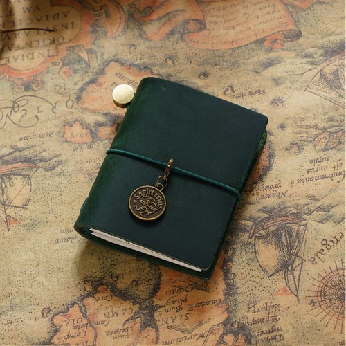 Mini Traveler Notebook Planner PU Leather Office School Supplies Stationery ↷ - Picture 15 of 25