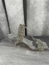 Azalea Wang Silvervine Slide Sandal Size 6