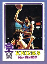 1973-74 TOPPS BASKETBALL CARD #93 DEAN MEMINGER NY KNICKS NM-MT HIGH GRADE?