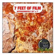 Hydrographic film Rust #5 hydro dipping 7' x 20" hydro dip