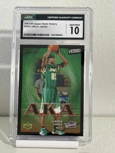 2003-04 Upper Deck Victory Upper Deck Lebron James #206 - CGC Gem Mint 10 *Rare*