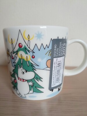 NEU! ARABIA FINLAND LIMITED EDITION MUMIN MUG WINTER 2013 ''UNDER THE TREE''