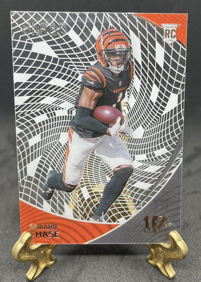 2021 Chronicles Ja'Marr Chase Clear Vision Rookie Card RC 2021 Chronicles Ja'Marr Chase Clear Vision Rookie Card RC