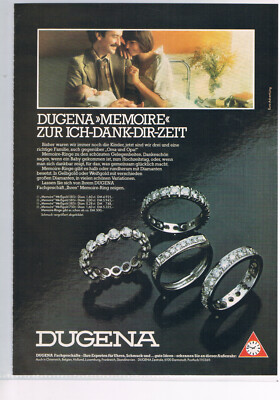 Dugena Werbeanzeige Werbung Dugena #1 NG 