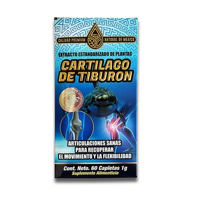 Cartílago Marino Suplemento / Marine cartilage supplement 60 caplets 1G NDM