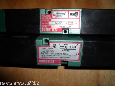 NUMATIC 081SS400M SOLENOID VALVE 24 VDC  (USED BUT GOOD TO GO) LOT OF 2