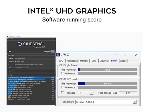 MiniPC Intel N150 N100 Dual Band WiFi5 BT4.2 16GB 512GB Desktop Gaming Computer - Picture 10 of 15