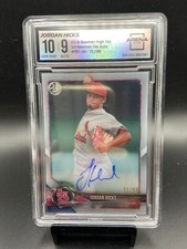 2018 Bowman High Tek Jordan Hicks auto /99 Arena Club 10