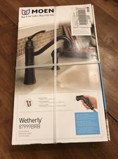 NEW in BOX-Moen Wetherly 87999BRB Single-hole One-Handle High Arc Kitchen Faucet