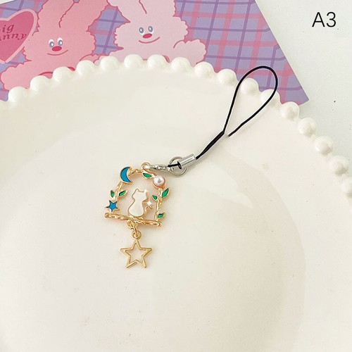 Cute Flower Phone Rope Keychain Pendant Phone Case Strap Hanging Cord Keychain - Photo 11 sur 18