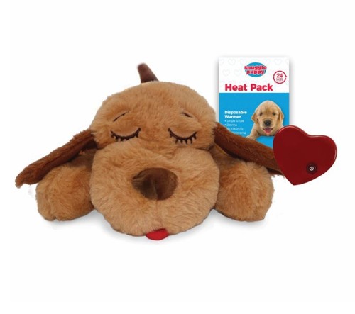 The Original Snuggle Puppy™: Heartbeat and Heat Pad Dog Toy for Anxiety Relief