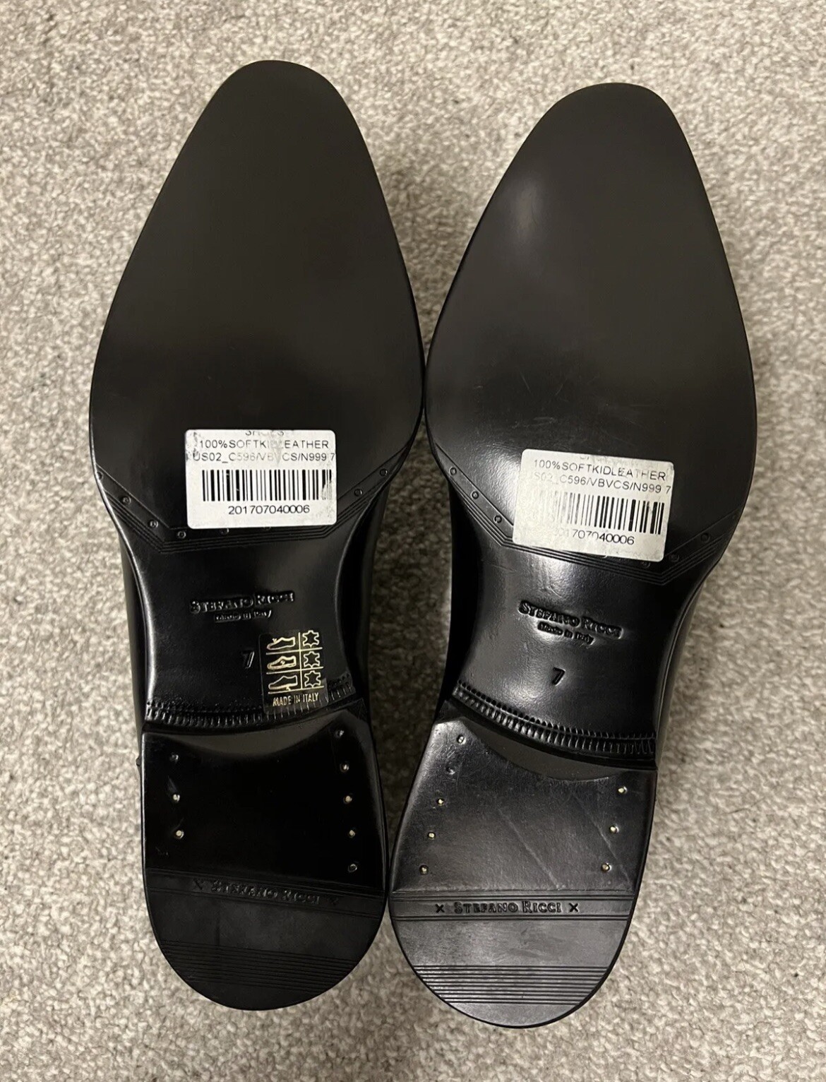 STEFANO RICCI Black Crocodile Leather Trim Oxford Shoes UK 7 RRP £1600. 💯percent Org image 4