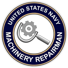 U.S. Navy Machinery Repairman Bumper Sticker Military Vinyl Soldier Decal 5"