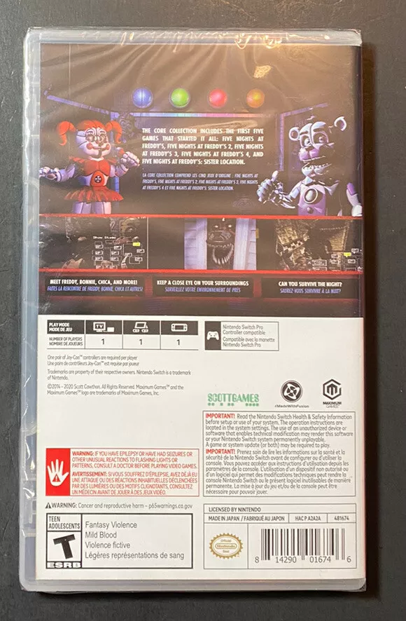 Jogo Five Nights At Freddy'S: Core Collection Nintendo Switch