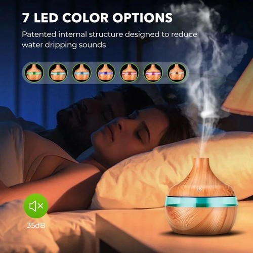 300ml Wood grain Humidifier Aroma Diffuser - Picture 2 of 5