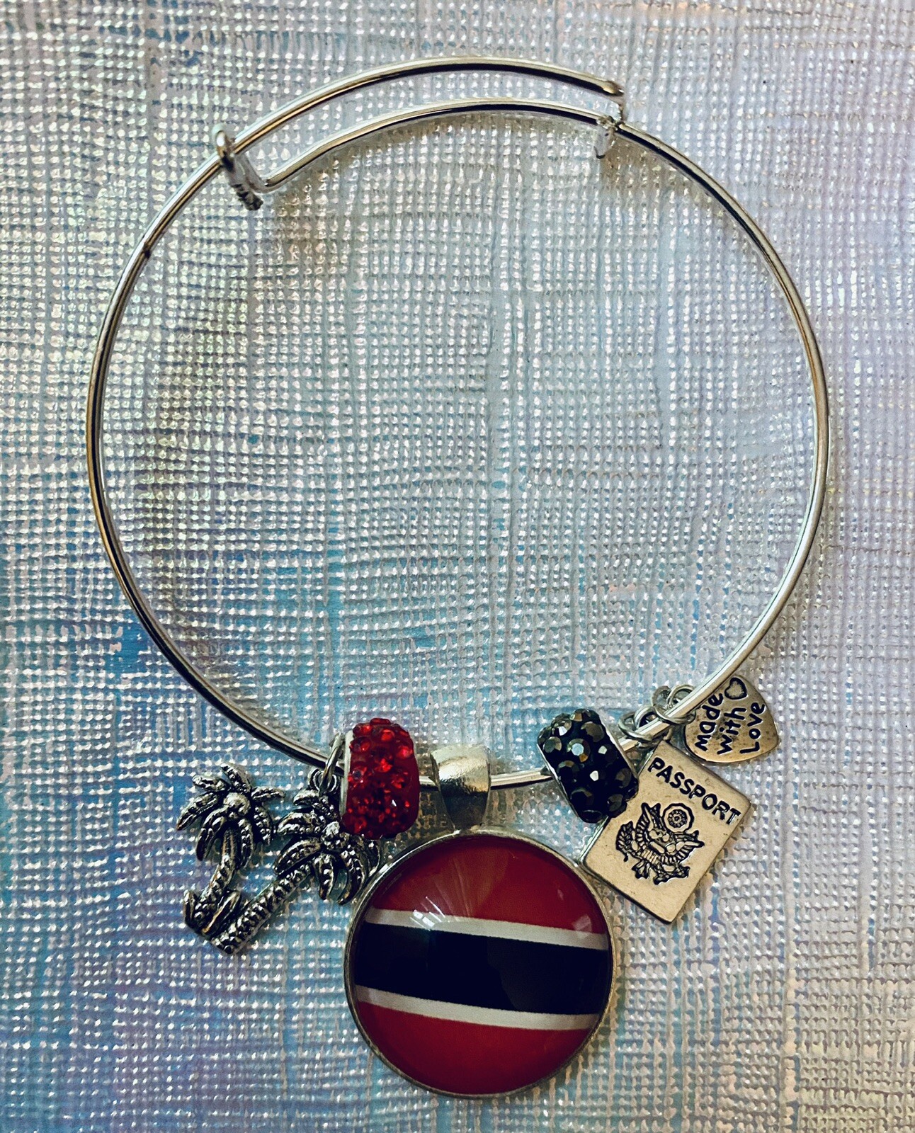 Trinidad & Tobago Flag Charm Bracelet eBay