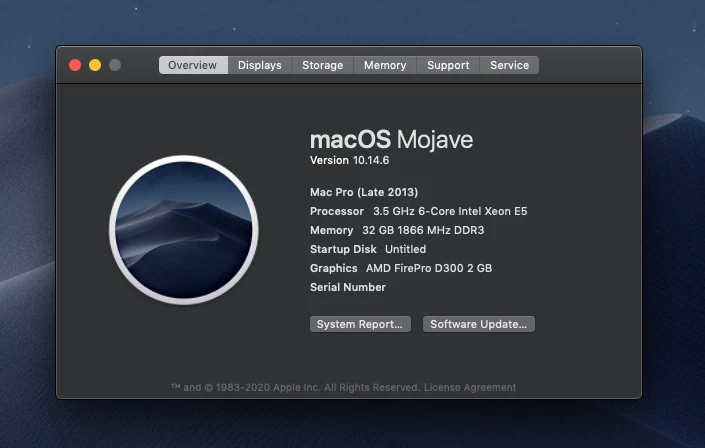 Apple Mac Pro (2013) 6 Core Xeon 3.5GHz 32GB RAM 512GB SSD 2GB AMD FirePro D300 - Image 3 of 3